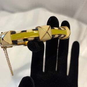 J Crew Yellow and Gold Studded Bracelet